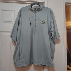 Mens 3/4 zip golf shirt Oregon Ducks